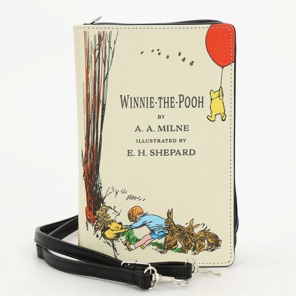 Winnie the Pooh Book Crossbody Purse - Wristlet - Book Lover Gifts - Picture 1 of 7